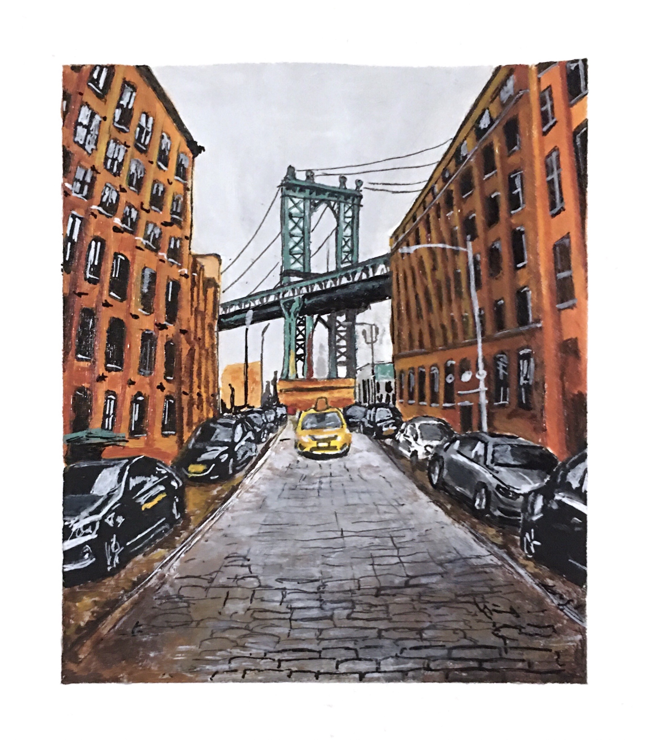 Brooklyn. Acrylic Paint, July 14, 2020