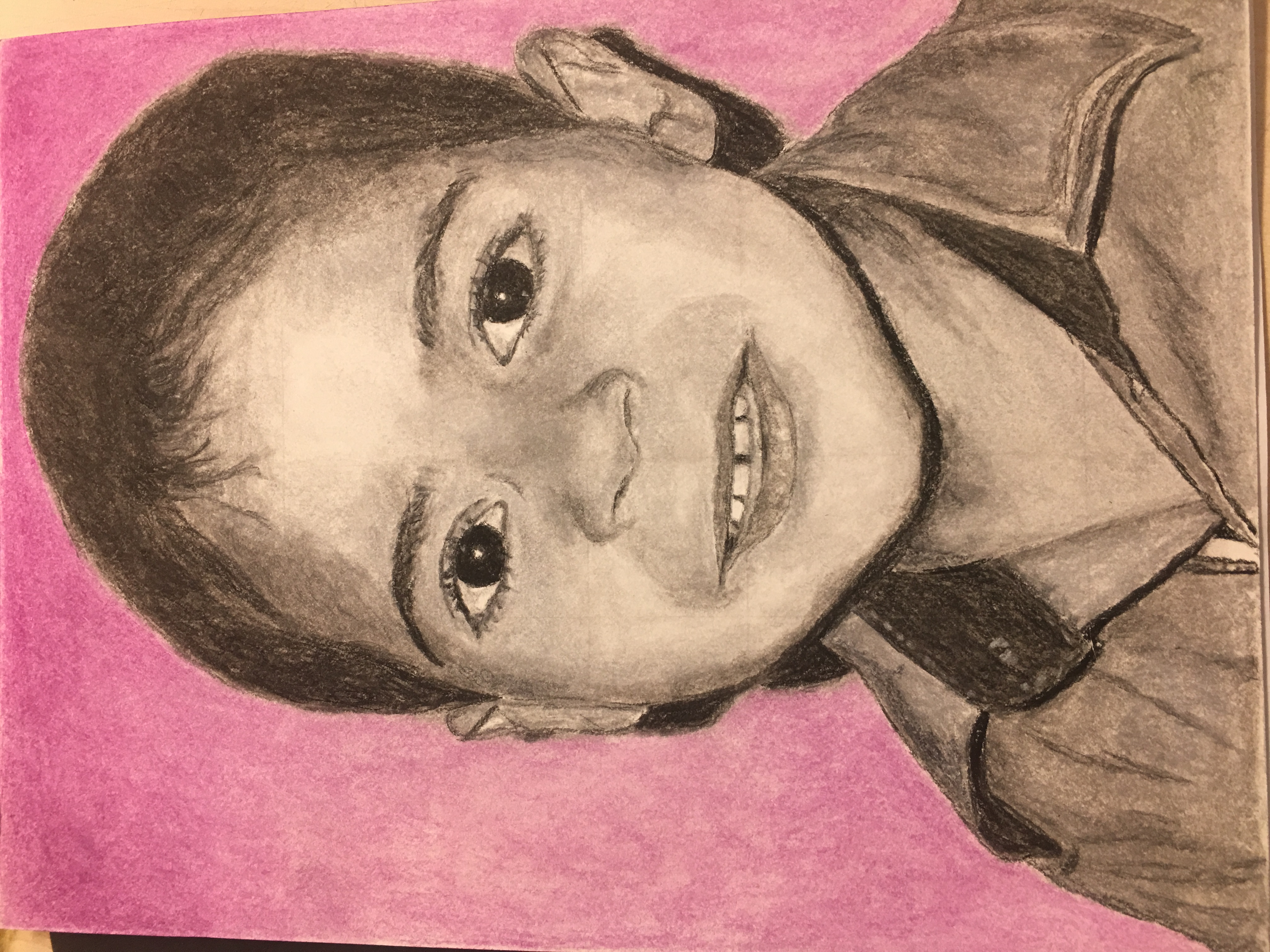 Portrait. Conte on Paper, Nov 2017