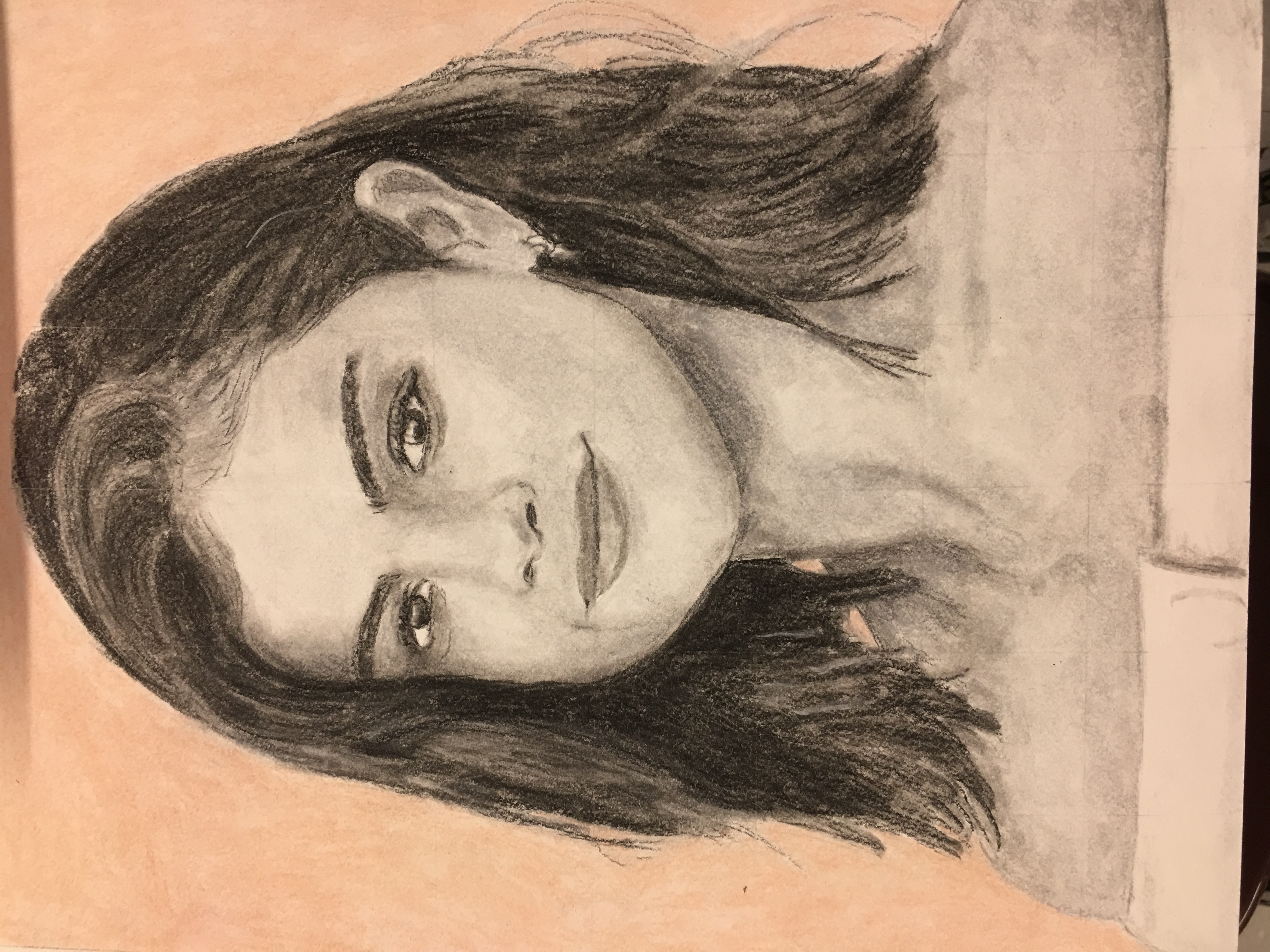 Portrait. Conte on Paper, Nov 2017