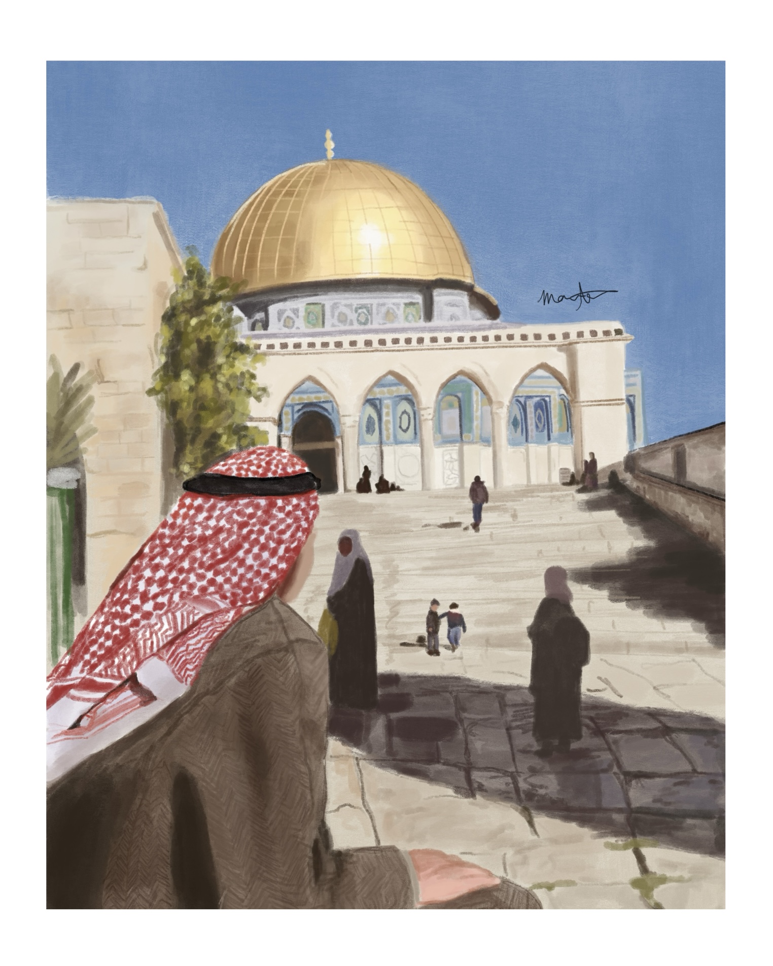 Jerusalem. Procreate Digitial Painting. March 29, 2025