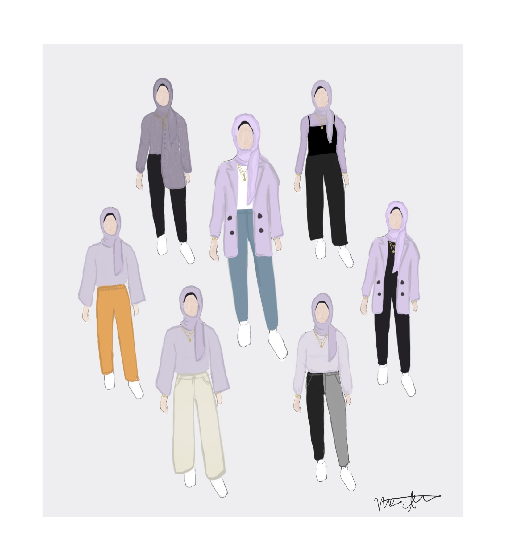 More Outfits. Procreate Digital Painting. July 22, 2022