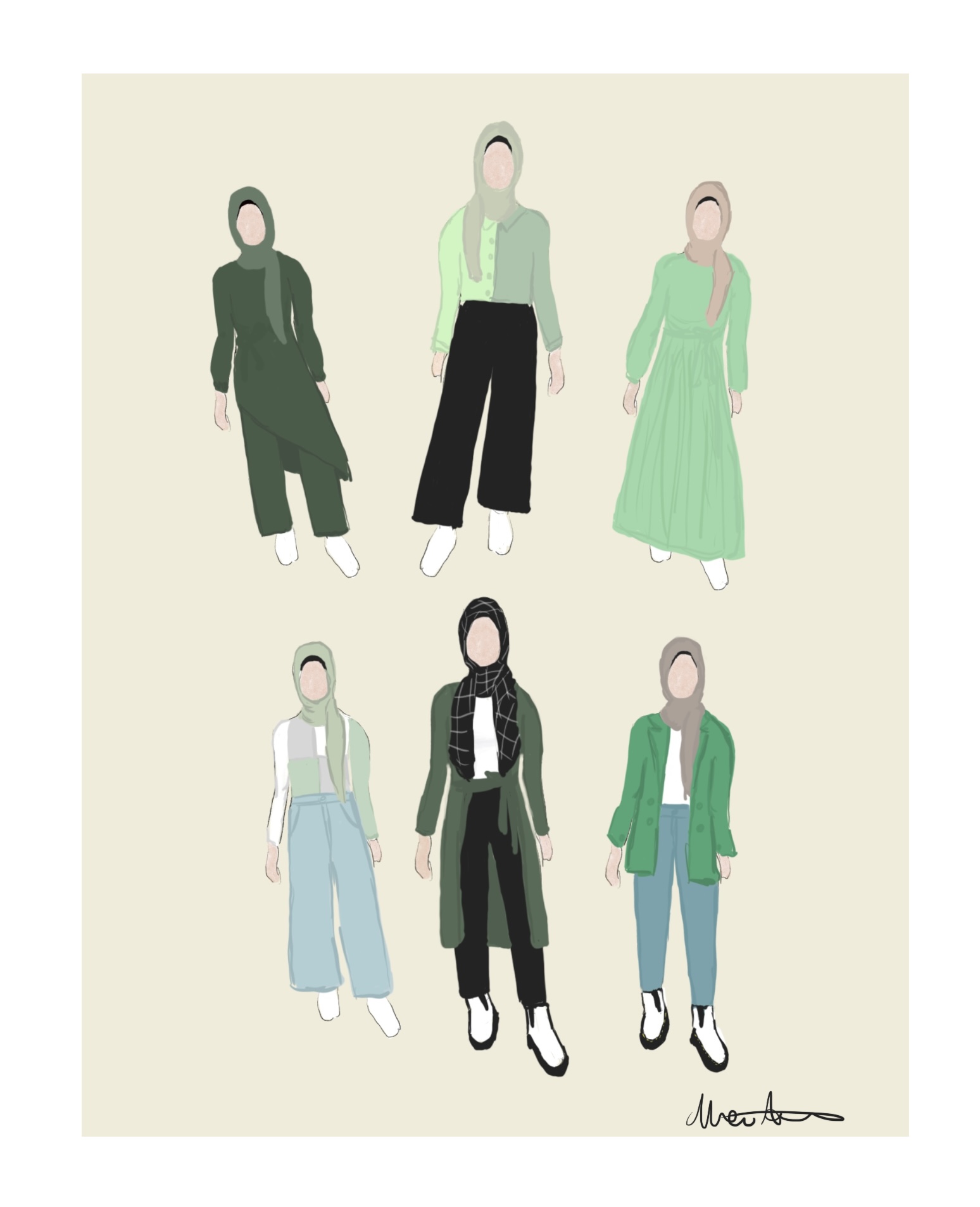 More Outfits. Procreate Digital Painting. July 22, 2022