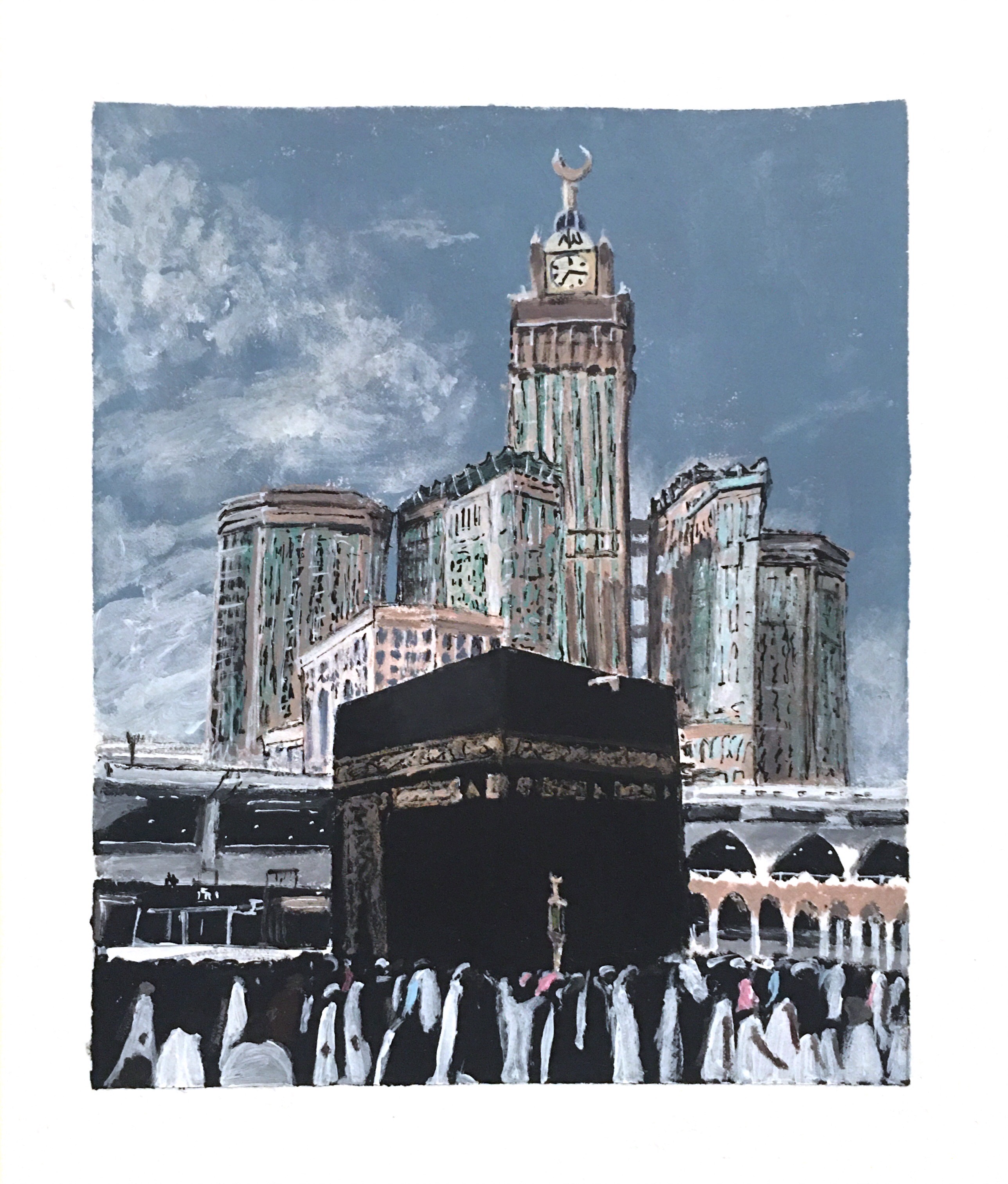 Mecca. Acrylic Paint, August 1, 2020