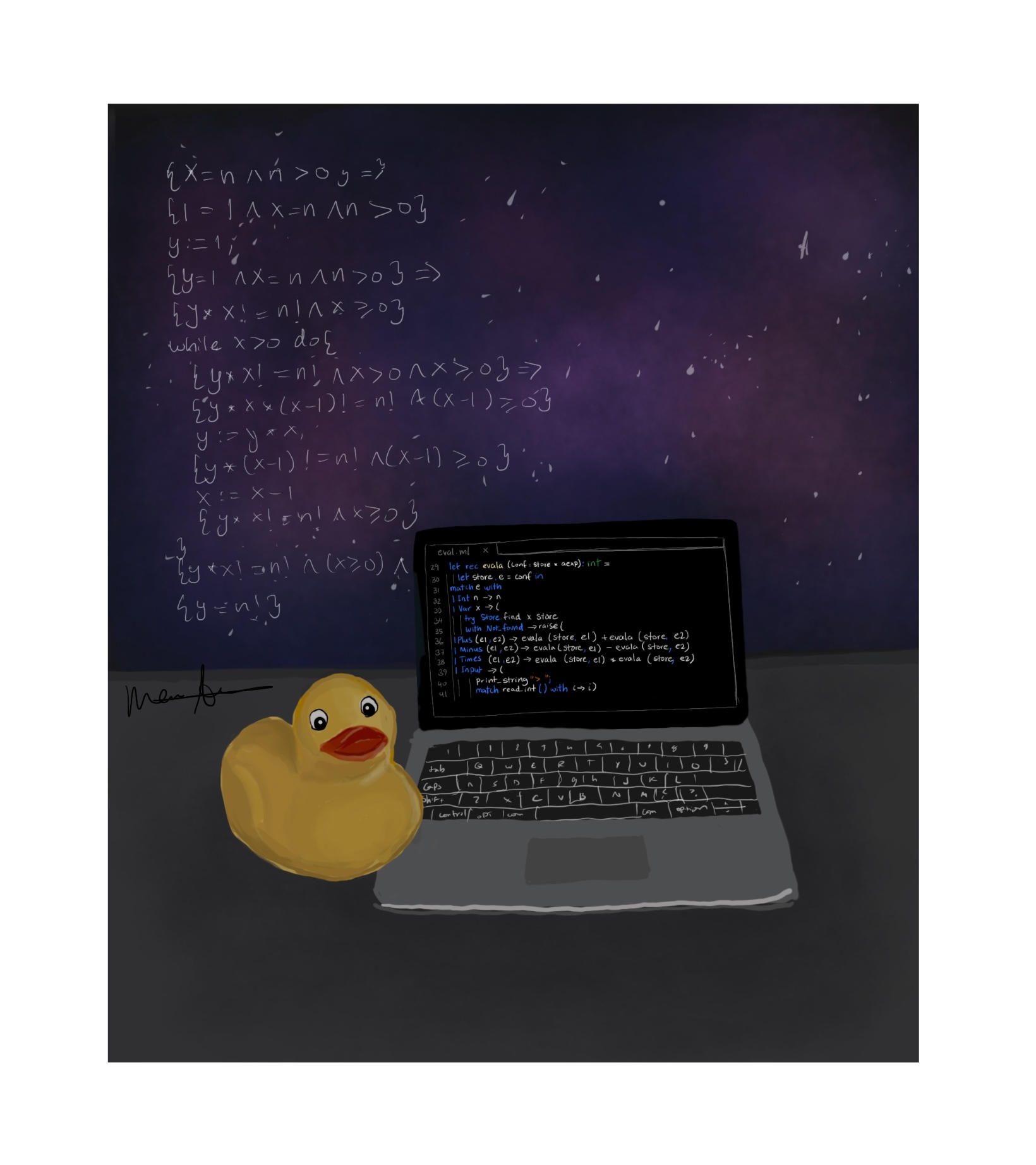 Programming Languages. Procreate Digital Painting. Ocotber 4, 2021