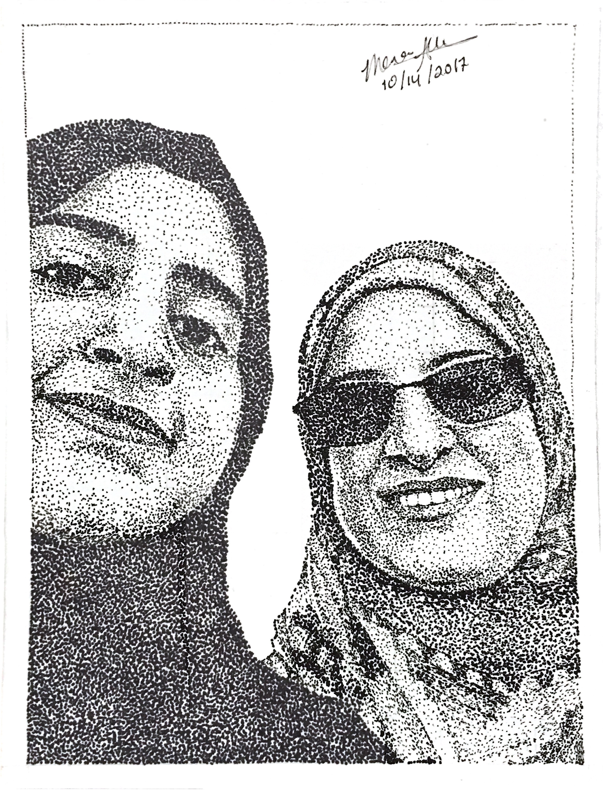 Mom. Sharpie on Paper, Oct 2017