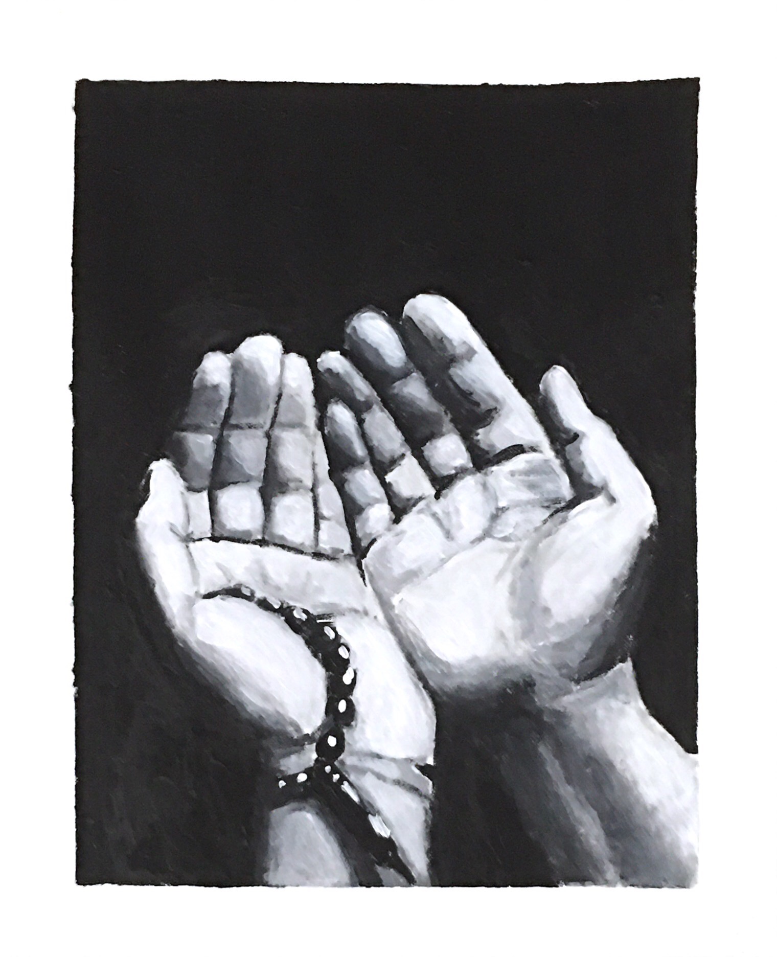 Prayer. Acrylic Paint, July 8, 2020