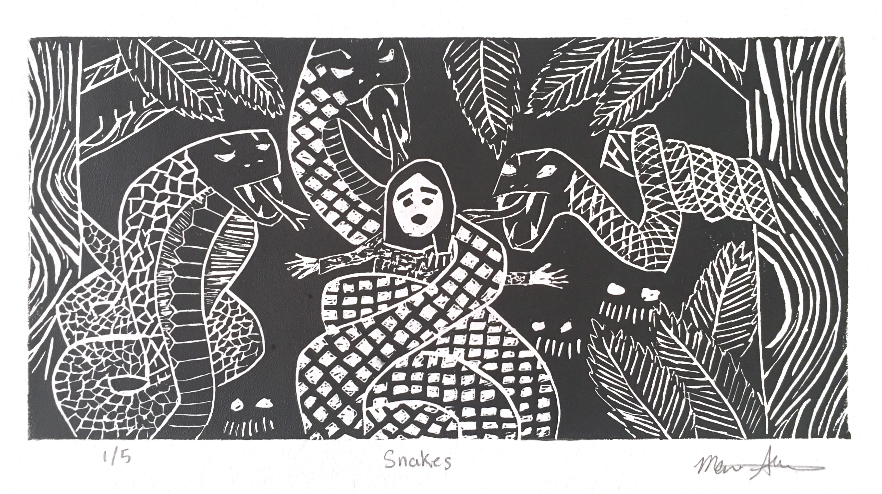 Nightmare. Printmaking, Dec 2017