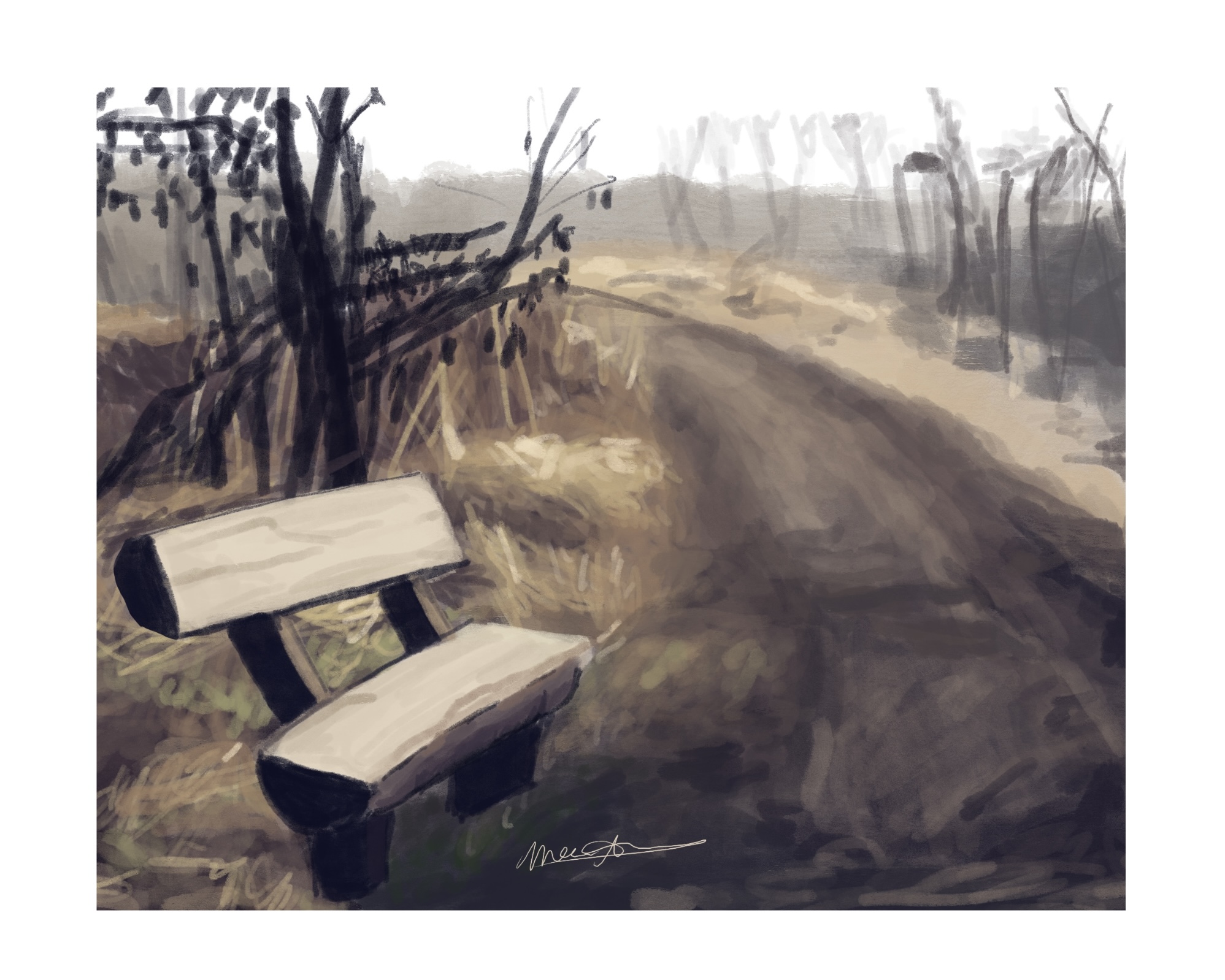 Contemplation. Procreate Digital Painting. July 18, 2023